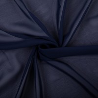 Ткань PC-02   Poly Chiffon   ФАСОВКА   84 г/кв.м ± 5 г/кв.м  150 х  147 см ± 5 см  100\% полиэстер №07 синий