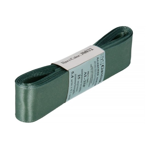 Лента атласная 25 мм ( 1 ")  "Gamma"   AL-25P   ФАСОВКА   5 x  5.4 м №032 хаки