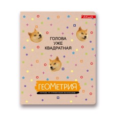 "Светоч"   Тетрадь предметная "На позитиве"   A5+   40 л.  на скобе   60 г/кв.м , белизна 90 \%  10 шт. , клетка 40ТСК5_000095 Геометрия