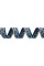 Лента жаккардовая 24 мм  "Gamma"   С3772   25 м  отделочная "Орнамент для северных народов" рис 8621сине-желтый (№12)