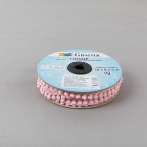 Гипюр "Gamma"   16 мм  GGM-1602   в рулоне   10 м ± 0.2 GP008PI розовый