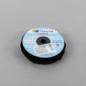 Гипюр "Gamma"   25 мм  GGM-2502   в рулоне   10 м ± 0.2 GP002BL черный