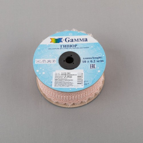 Гипюр "Gamma"   50 мм  GGM-5002   в рулоне   10 м ± 0.2 GP016SM коралловый