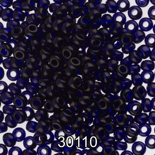 Бисер Чехия круглый 2   10/0   2.3 мм  500 г 30110 (Ф102) т.синий