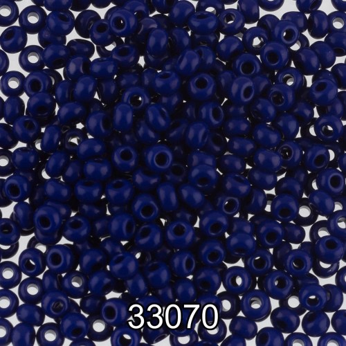 Бисер Чехия круглый 2   10/0   2.3 мм  500 г 33070 (Ф105) т.васильковый