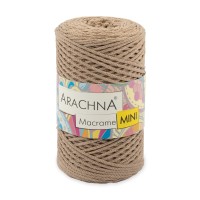 Пряжа ARACHNA "Macrame Mini"   80\% хлопок, 20\% полиэстер   4 шт. х  250 г ± 10 г  200 м ± 20 м №44 бежевый
