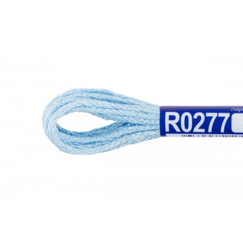 Нитки для вышивания "Gamma"   мулине   100\% вискоза   12 x  8 м R0277 голубой