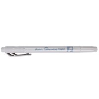 "Pentel"   Текстовыделитель двусторонний "Illumina flex"   1,0 - 3,5 мм   перо скошенное   10 шт. SLW11P-NE серый