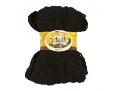Пряжа ADELIA "RUFF"   100\% акрил   2 шт. х  150 г  60 м ± 3 м  СК/Распродажа №02 ЧЕРНЫЙ