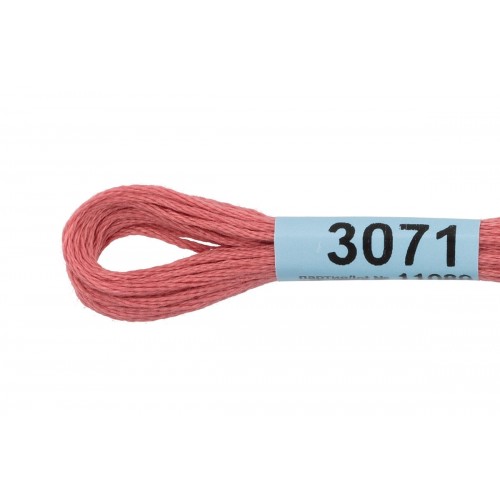 Нитки для вышивания "Gamma"    мулине  ( 3071-3172 )  100\% хлопок   24 x  8 м №3071 гр.розовый