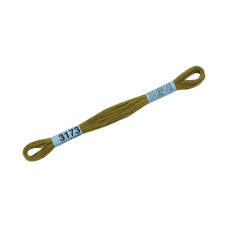 Нитки для вышивания "Gamma"    мулине  ( 3173-6115 )  100\% хлопок   24 x  8 м №3173 св.хаки