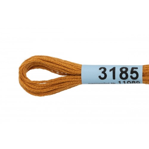 Нитки для вышивания "Gamma"    мулине  ( 3173-6115 )  100\% хлопок   24 x  8 м №3185 рыжий