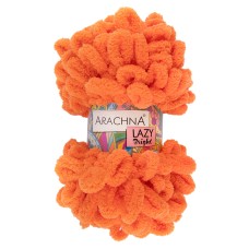 Пряжа ARACHNA "LAZY BRIGHT"   100\% микрополиэстер   5 шт. х  100 г  8.5 м ± 0.2 м №02 оранжевый неон