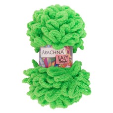 Пряжа ARACHNA "LAZY BRIGHT"   100\% микрополиэстер   5 шт. х  100 г  8.5 м ± 0.2 м №04 салатовый неон