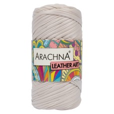 Пряжа ARACHNA "LEATHER ART"   100\% полиэстер   4 шт. х  160 г ± 10 г  50 м №02 бежевый