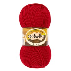 Пряжа ADELIA "LIRA"   100\% акрил   10 шт. х  50 г  200 м ± 5 м №14 красный