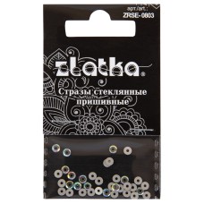 Страз "Zlatka"   ZRSE-0803   AB-Crystal   3 мм  стекло   5 x  36 шт  в пакете с картонным еврослотом №02 перламутровый (AB-crystal)