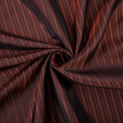 Ткань подкладочная "Gamma"   Taffeta с рисунком   ФАСОВКА   JTR   52\% полиэстер, 48\% вискоза   100 х  145 см ± 2 см №021 коричневый в полоску