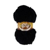 Пряжа ADELIA "SOFIA"   100\% полиэстер   10 шт. х  50 г  90 м ± 6 м №15 ЧЕРНЫЙ