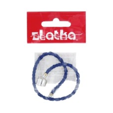"Zlatka"   Браслет плетеный   RBL-01   21 см  5 шт  СК/Распродажа №10 т.синий