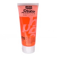 Краска акриловая "PEBEO"   Studio Acrylics FLUO   100 мл 832370 оранжевый флуоресцентный