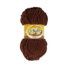 Пряжа ADELIA "SOFIA"   100\% полиэстер   10 шт. х  50 г  90 м ± 6 м №30 коричневый