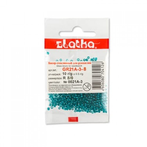 Бисер "Zlatka" GR   08/0   (0041M-0050M)   10 х  10 г №0045M красный
