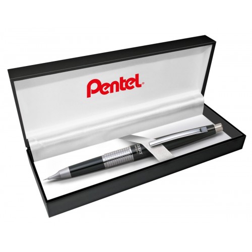 "Pentel"   Карандаш KERRY автоматический премиум в подарочном футляре   0.5 мм  подарочная упаковка P1035-A-BOX черный корпус