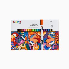 "Carioca Plus"   Набор маркеров для скетчинга   0,5 — 3 мм   18 цв.  пулевидный 45206