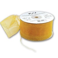 Лента капроновая 38 мм ( 1 1/2 ")  "BLITZ"   ORT-38   25 м ± 1 м №014 желтый/золото