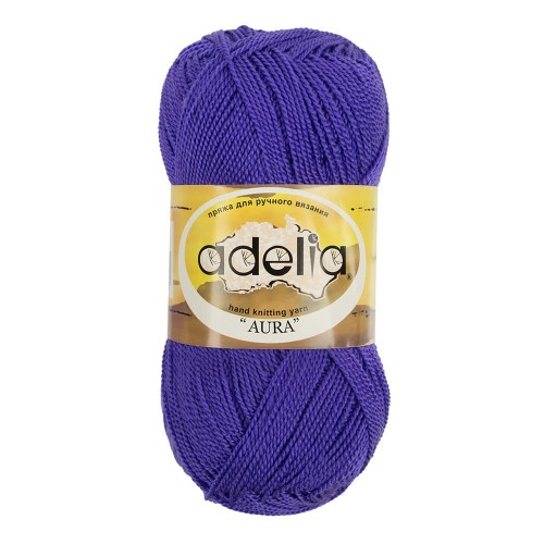Пряжа ADELIA "AURA"   100\% акрил   10 шт. х  50 г  250 м ± 5 м №050 малиновый