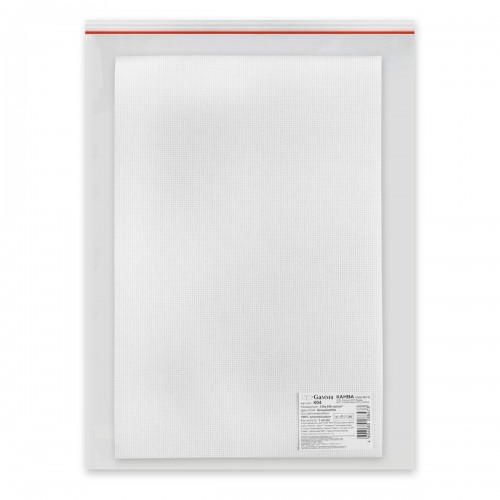 Канва K04   "Gamma"   Aida №14   ФАСОВКА   100\% хлопок   150 x 100 см ± 2 см белый