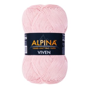 Пряжа ALPINA "VIVEN"   100\% бамбук   10 шт. х  50 г  405 м ± 15 м №15 гр.розовый
