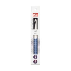 Для вязания "PRYM"   218492   крючок для вязания Ergonomics   пластик  d 10 мм  18 см  в картонной упаковке синий