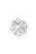 Страз в цапах   "PRECIOSA"   9213/01   SS16   Crystal / "silver"   3.9 мм  стекло   24 шт  в пакете белый (crystal)