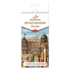 "VISTA-ARTISTA"   Studio   VACPS-12   Цветные карандаши набор   заточенный   8 х  12 цв. .
