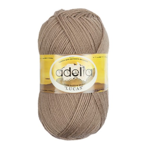Пряжа ADELIA "LUCAS"   70\% шерсть, 30\% акрил   5 шт. х  100 г  218 м ± 10 м №25 св.розовый