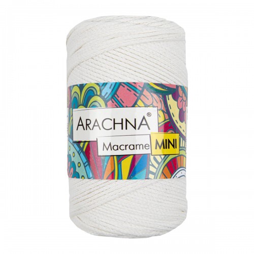 Пряжа ARACHNA "Macrame Mini"   80\% хлопок, 20\% полиэстер   4 шт. х  250 г ± 10 г  200 м ± 20 м №44 бежевый