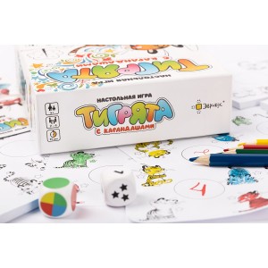 Игра настольная "Эврикус"   "Тигрята с карандашами"   BG-17043 .
