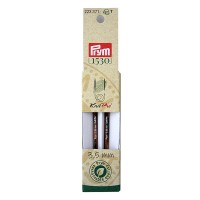Спицы  PRYM 223371   съемные короткие "Natural"   береза  d 3.5 мм  8.7 см  2 шт .