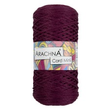 Пряжа ARACHNA "Cord Mini"   100\% полиэфир   3 шт. х  75 г ± 10 г  200 м ± 10 м №08 слива