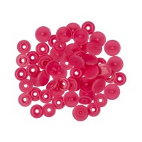 Кнопка "Micron"   POM-10   Кнопки пластиковые   пластик  d 10 мм  15 шт. № 010 ярко розовый