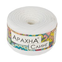 Пряжа ARACHNA "Sling"   100\% хлопок   6 шт. х  150 г ± 10 г  50 м ± 2 м №45 молочный