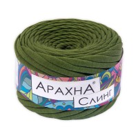 Пряжа ARACHNA "Sling"   100\% хлопок   6 шт. х  150 г ± 10 г  50 м ± 2 м №56 защитный