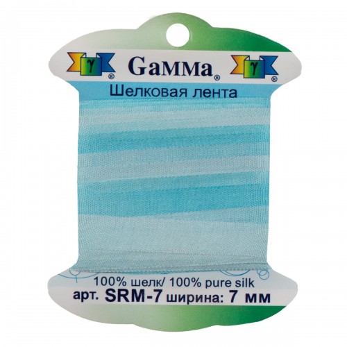 "Gamma"   шелковая   SRM-7   ФАСОВКА   0.2 -  7 мм  9.1 м ± 0.5 м M043 бл.голубой/голубой