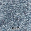 Бисер Чехия круглый 4 10/0 2.3 мм 500 г 48035 (Ф248) серо-голубой
