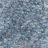 Бисер Чехия круглый 4   10/0   2.3 мм  500 г 48035 (Ф248) серо-голубой