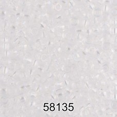 Бисер Чехия круглый 4   10/0   2.3 мм  500 г 58135 (Ф253)прозрачный/перламутр