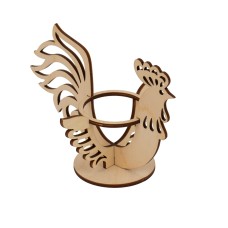 Заготовка для декорирования "Mr. Carving"   КЛ-02   Подставка под яйцо   фанера  х 15 х  10.5 см петушок