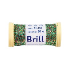 Нитки для вышивания "Gamma"   "Brill" мулине М   металлик   100\% полиэстер   5 x  50 м M-131 золотистый/красный/зеленый